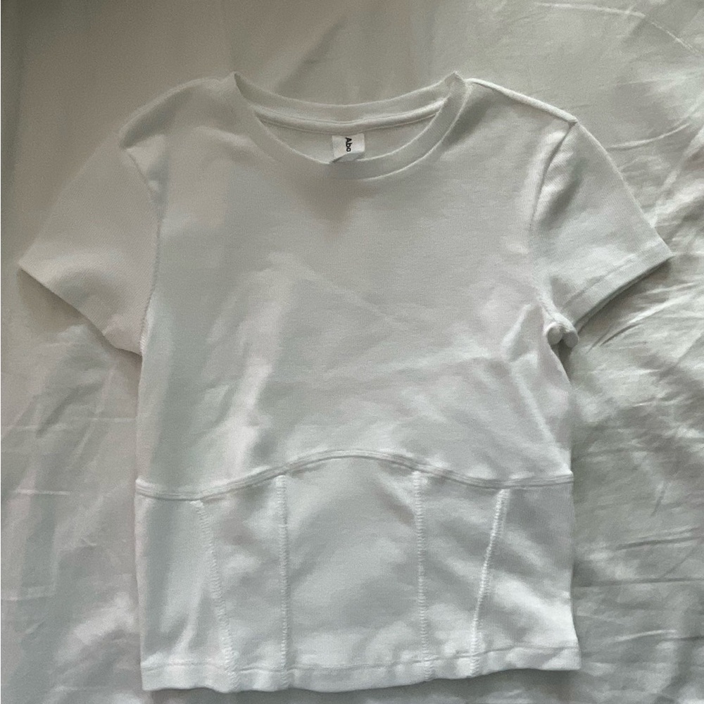 Abound White Crop Top